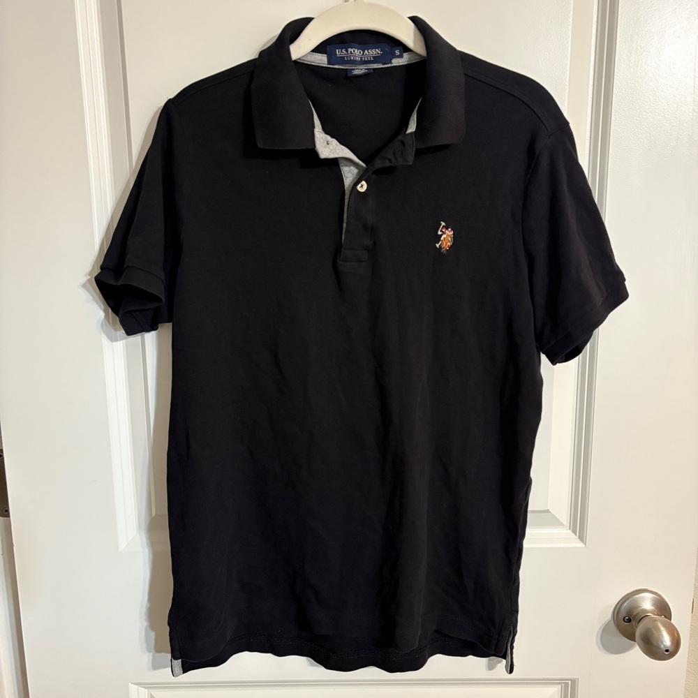 Men’s U.S. Polo Assn. Black Polo Shirt- Luxury Feel 100% Cotton - Size Small